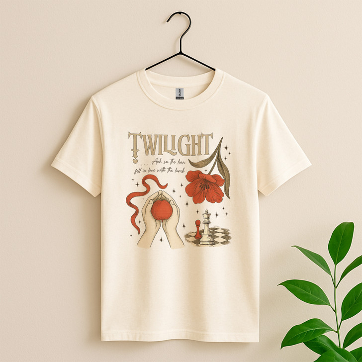 Retro Twilight So The Lion Fell In Love With The Lamb Shirt T-Shirt S-5XL