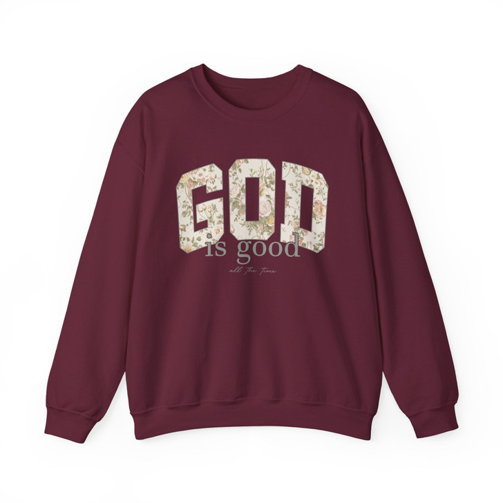 God Is Good Christian Bible Verse Sweatshirt Adult S-5XL