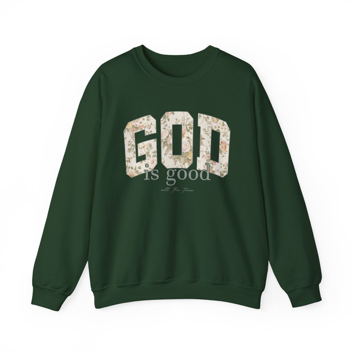 God Is Good Christian Bible Verse Sweatshirt Adult S-5XL