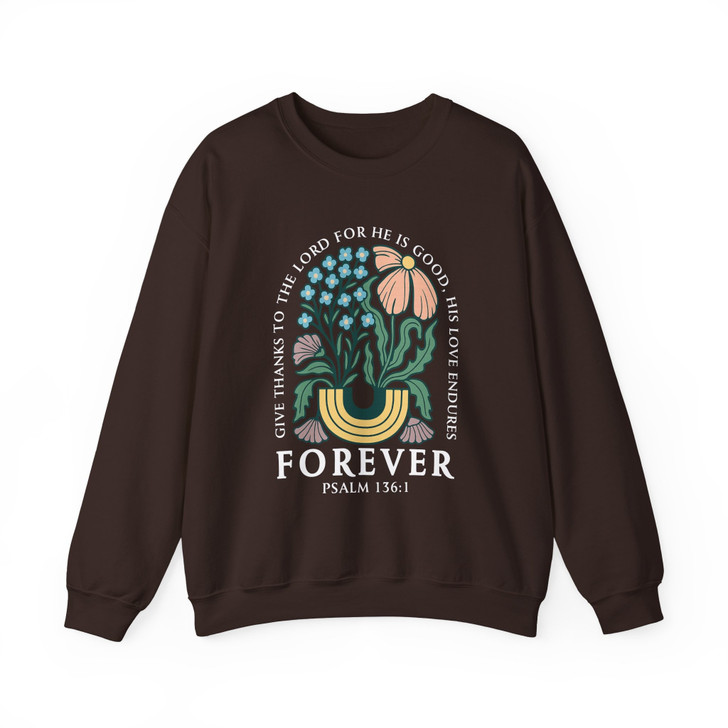 Boho Christian Floral Bible Verse Sweatshirt Adult S-5XL
