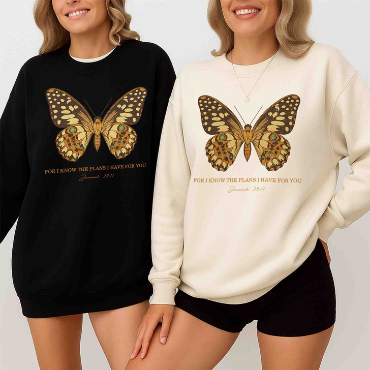 Jeremiah 29 11 Bible Verse Sweatshirt Adult S-5XL