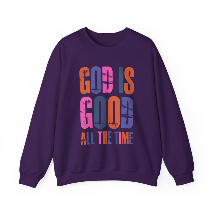 God Is Good All The Time Retro Sweatshirt Adult S-5XL
