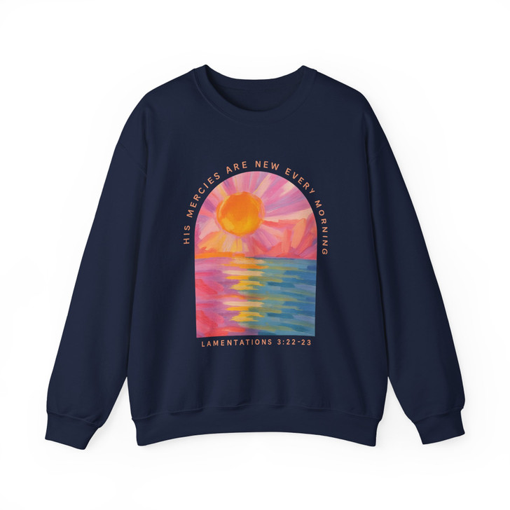 Sunrise Christian Retro Faith Sweatshirt Adult S-5XL