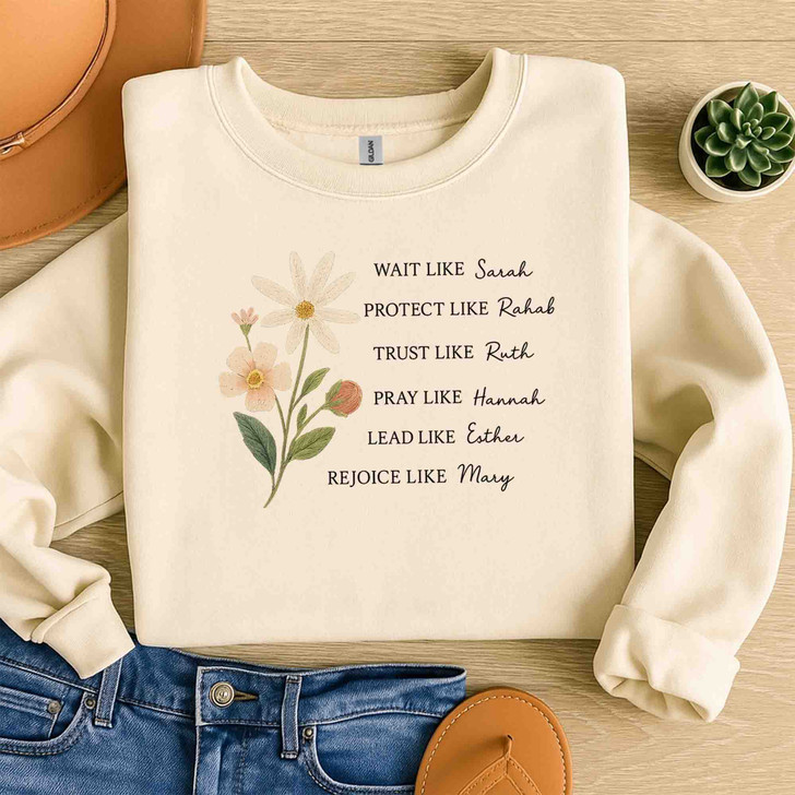 Wait Like Sarah Faith Sweatshirt Adult S-5XL