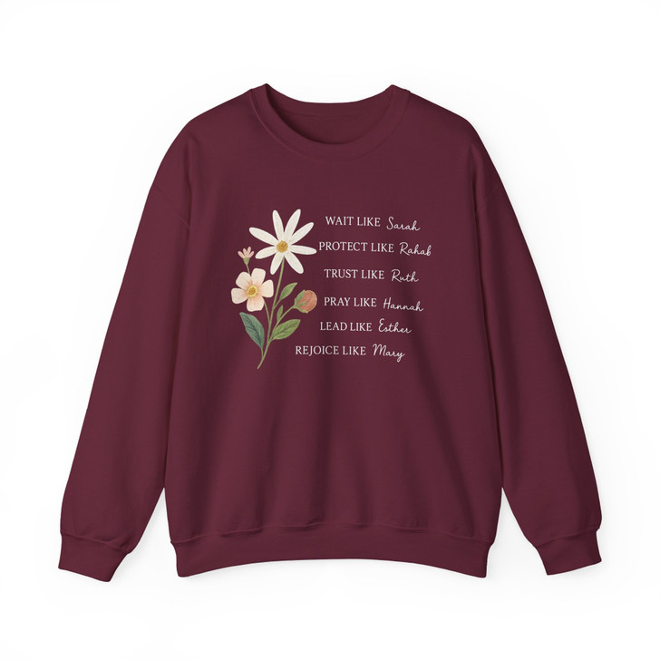 Wait Like Sarah Faith Sweatshirt Adult S-5XL