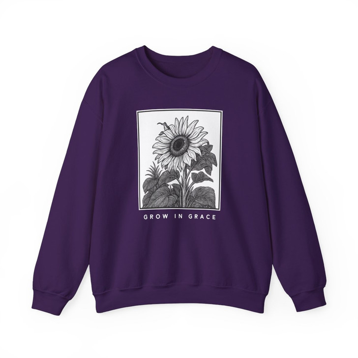 Grow In Grace Sunflower Sweatshirt Adult S-5XL