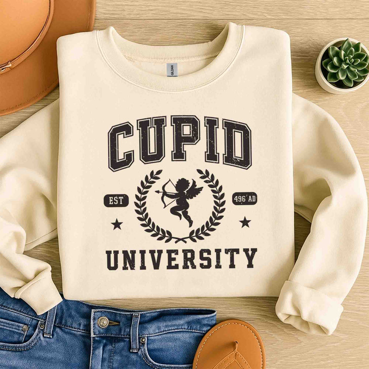 Cupid Valentines Day Sweatshirt Adult S-5XL
