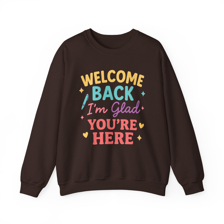 Welcome Back Teacher Sweatshirt Adult S-5XL