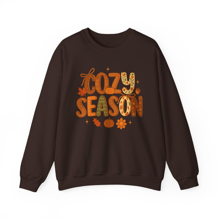 Cozy Season Fall Pumpkin Sweatshirt Adult S-5XL