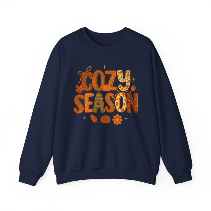 Cozy Season Fall Pumpkin Sweatshirt Adult S-5XL