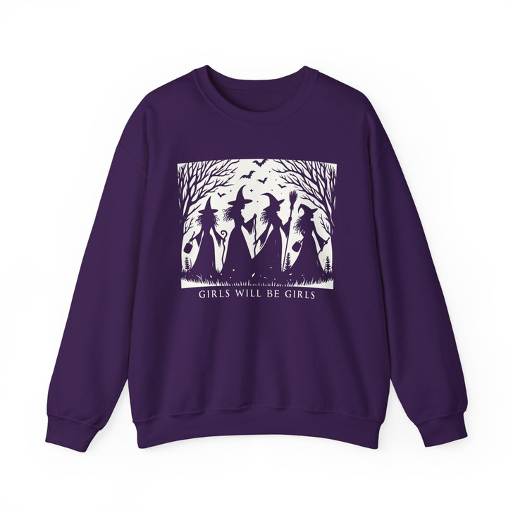 Girls Will Be Girls Witchy Sweatshirt Adult S-5XL