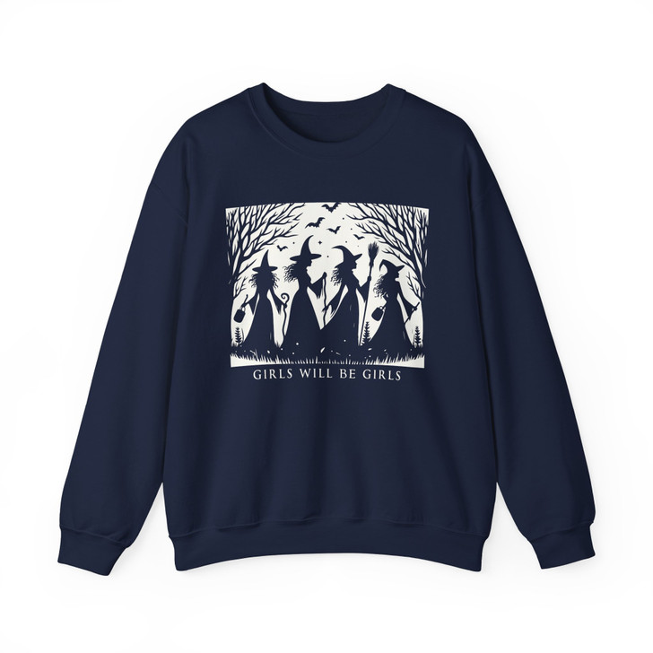 Girls Will Be Girls Witchy Sweatshirt Adult S-5XL