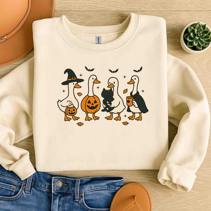 Silly Goose Halloween Sweatshirt Adult S-5XL