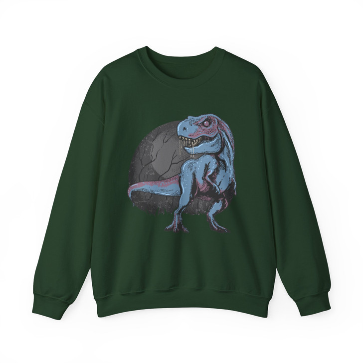 Velociraptor Dinosaur Vintage Sweatshirt Adult S-5XL