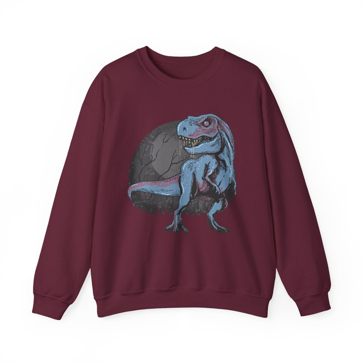 Velociraptor Dinosaur Vintage Sweatshirt Adult S-5XL