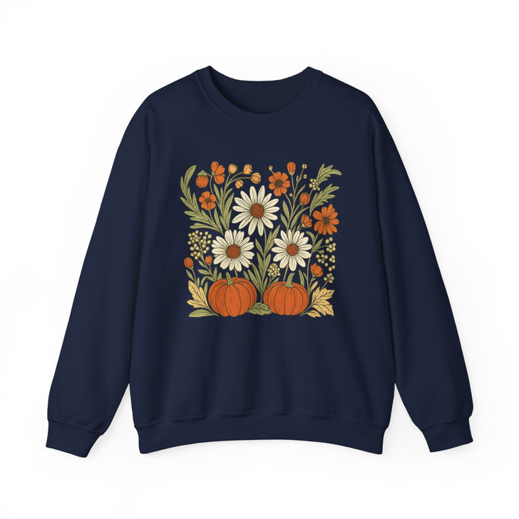 Boho Fall Floral Sweatshirt Adult S-5XL