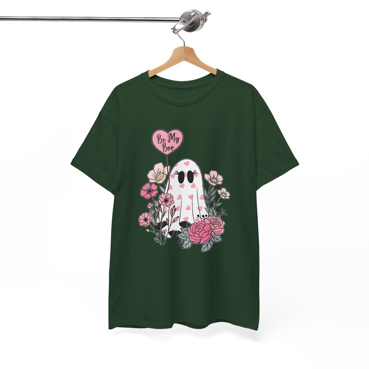 Cute Ghost Coffee Halloween Shirt Spooky Season Adult T-Shirt S-5XL