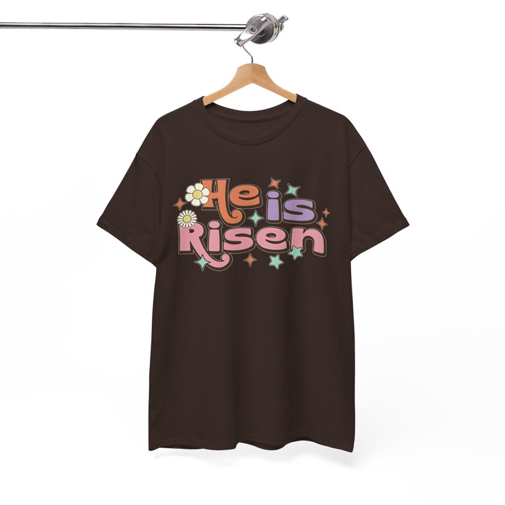 He Is Risen Easter Christian Shirt Adult T-Shirt S-5XL