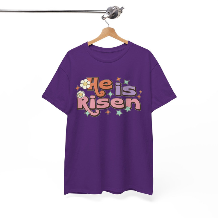 He Is Risen Easter Christian Shirt Adult T-Shirt S-5XL
