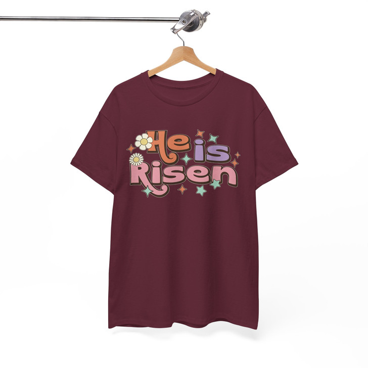 He Is Risen Easter Christian Shirt Adult T-Shirt S-5XL