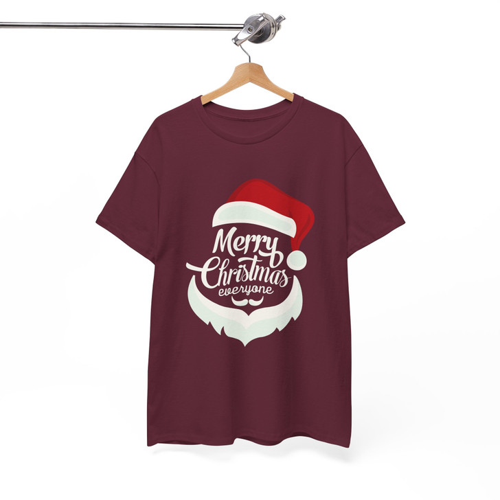 Merry Christmas Santa Joyful Mistletoe Winter Shirt T-shirt S-5XL