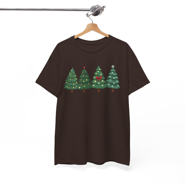 Christmas Tree Holiday Outfit Festive Winter Gift Shirt T-shirt S-5XL