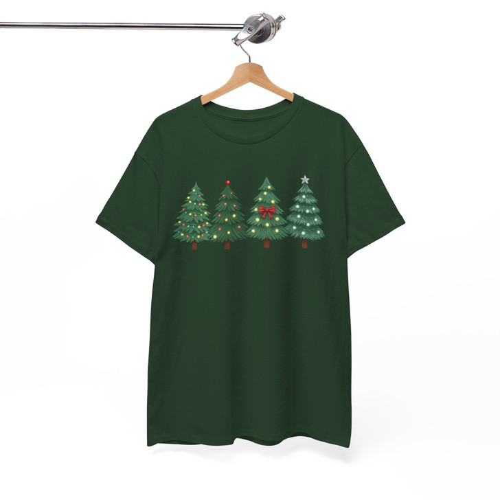 Christmas Tree Holiday Outfit Festive Winter Gift Shirt T-shirt S-5XL