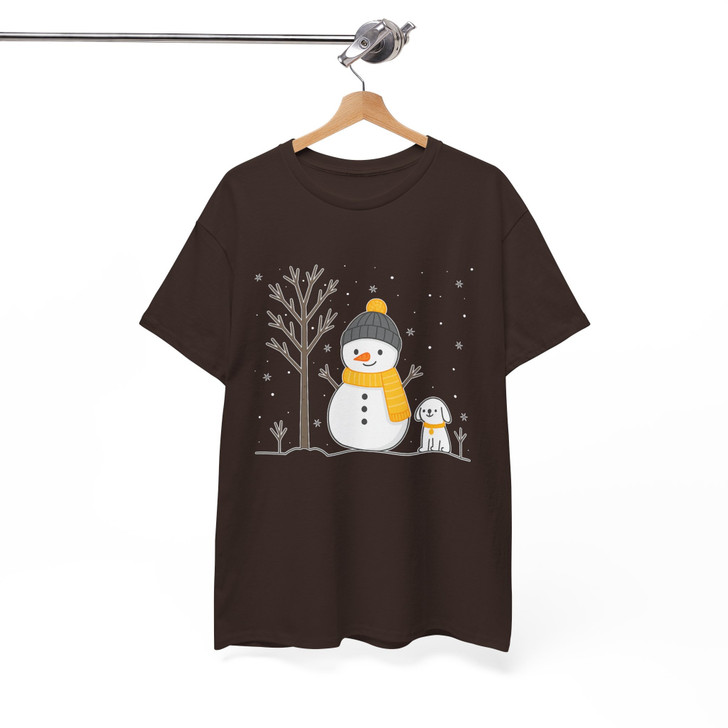 Snowman Christmas Shirt for Women Holiday T-shirt S-5XL