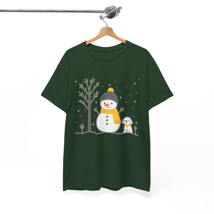 Snowman Christmas Shirt for Women Holiday T-shirt S-5XL