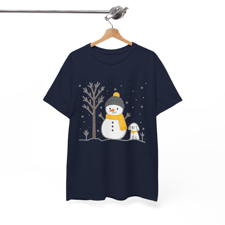 Snowman Christmas Shirt for Women Holiday T-shirt S-5XL