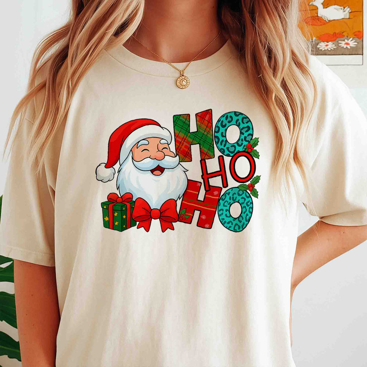 Ho Ho Ho Santa Christmas Holiday Shirt T-shirt S-5XL
