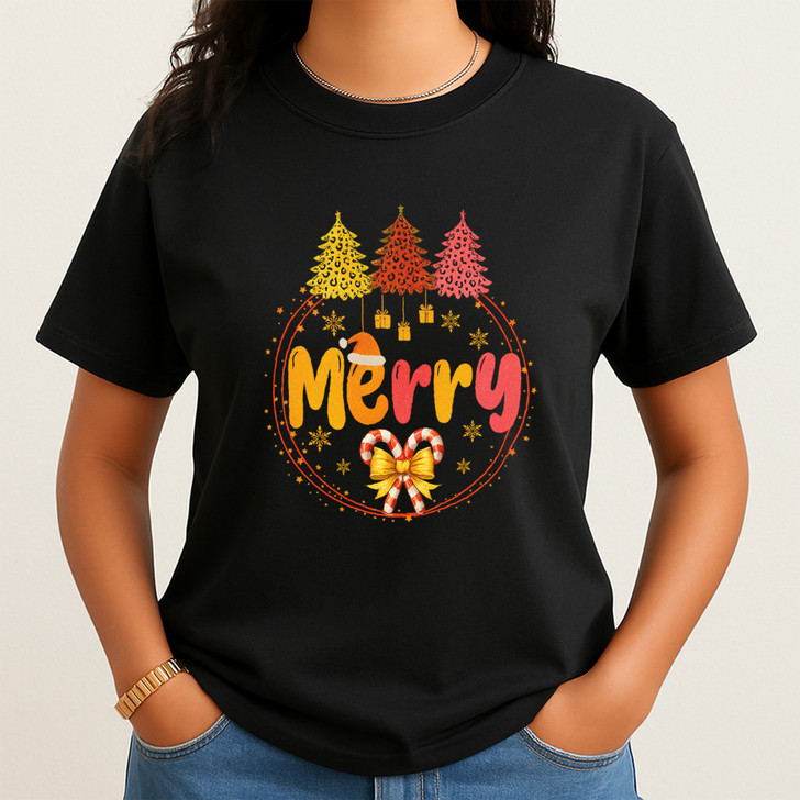 Merry Christmas Cute Xmas Holiday Shirt T-shirt S-5XL