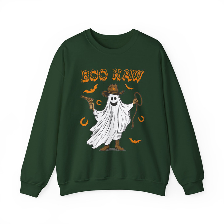 Boo Haw Cowboy Ghost Sweatshirt Adult S-5XL