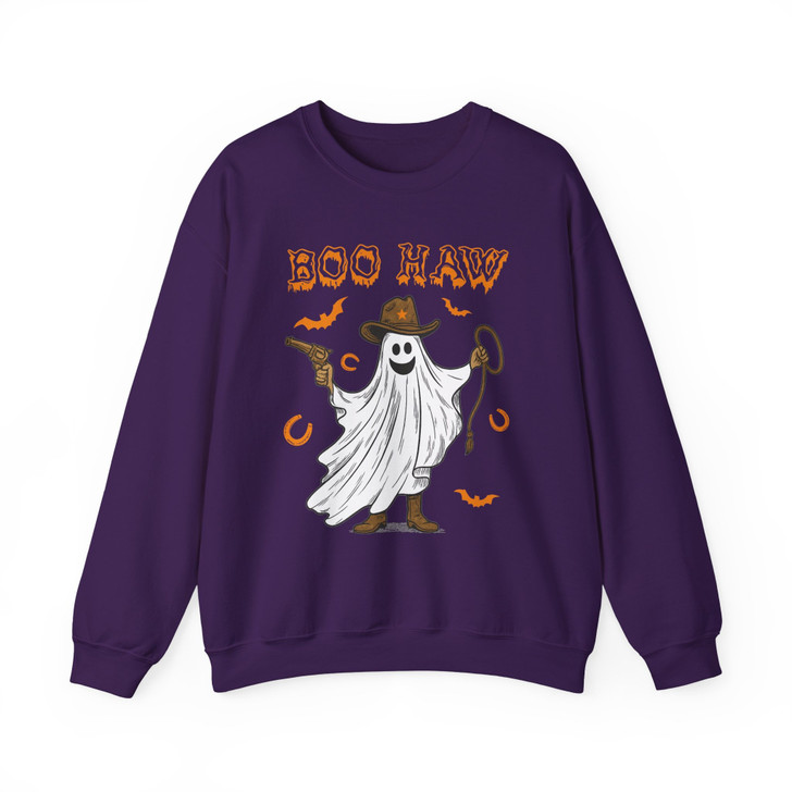 Boo Haw Cowboy Ghost Sweatshirt Adult S-5XL
