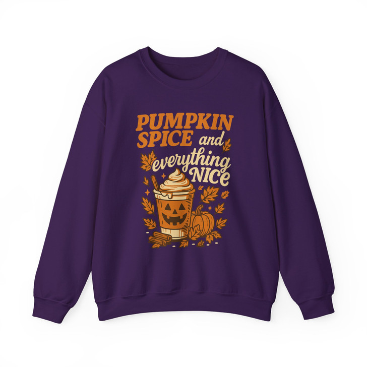 Pumpkin Spice And Everything Nice Sweatshirt Adult S-5XL