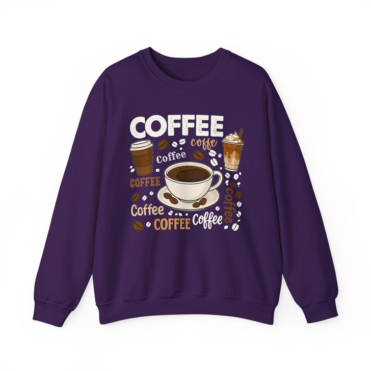 Retro Coffee Lover Sweatshirt Adult S-5XL