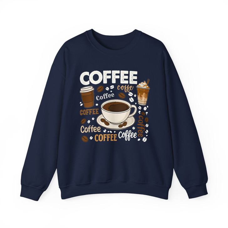 Retro Coffee Lover Sweatshirt Adult S-5XL