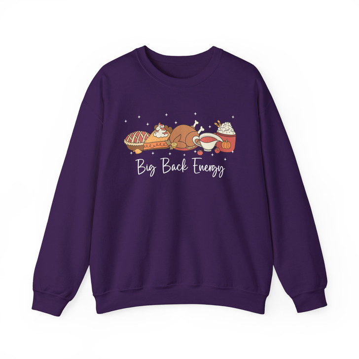 Big Back Energy Thanksgiving Sweatshirt Adult S-5XL