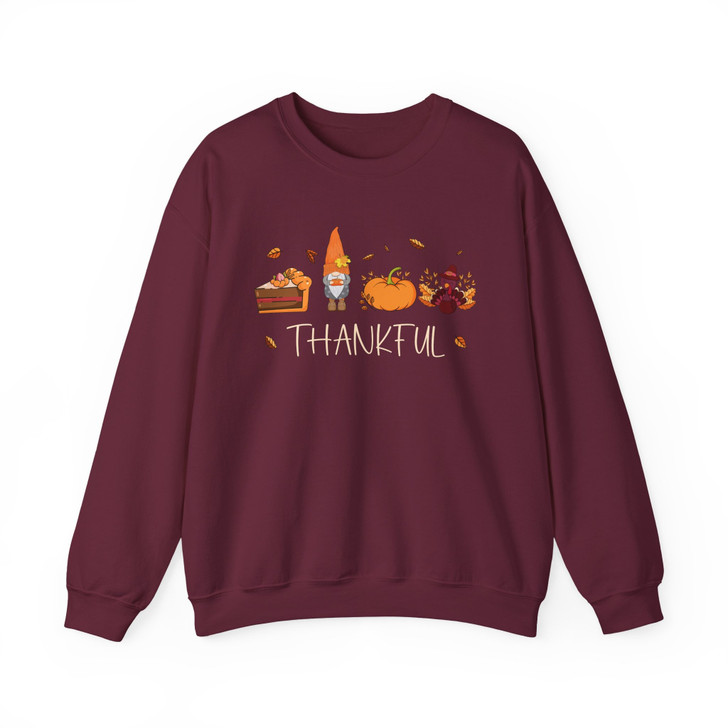 Gnomes Fall Thanksgiving Sweatshirt Adult S-5XL