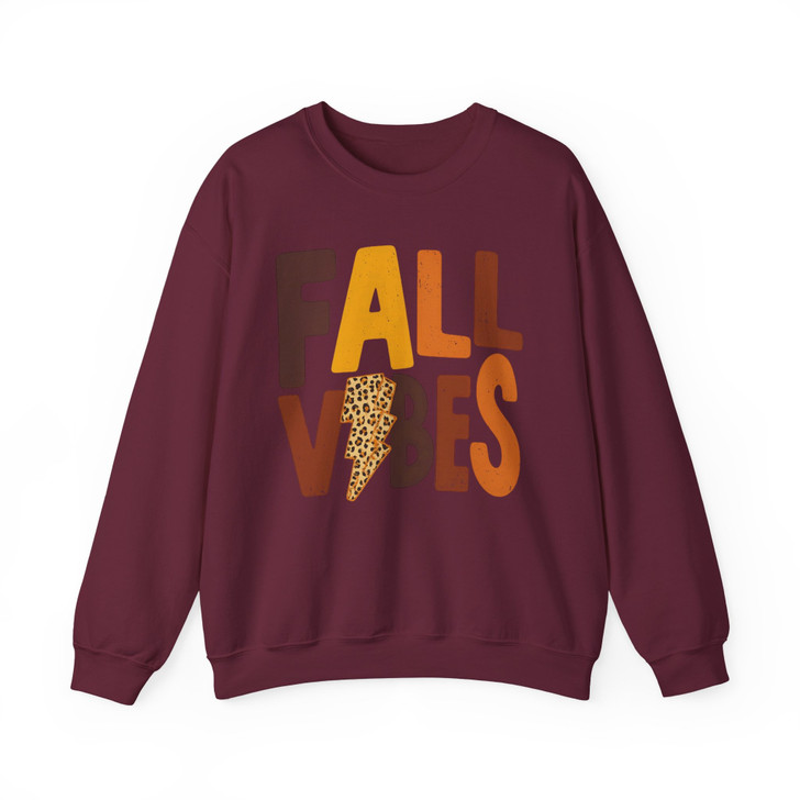 Fall Vibes Pumpkin Sweatshirt Adult S-5XL