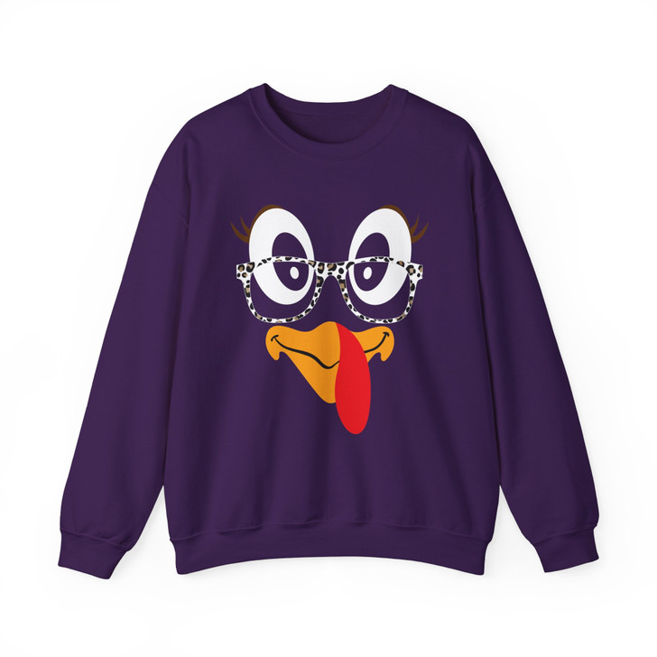 Coolest Turkey In Town Fall Sweatshirt Adult S-5XL