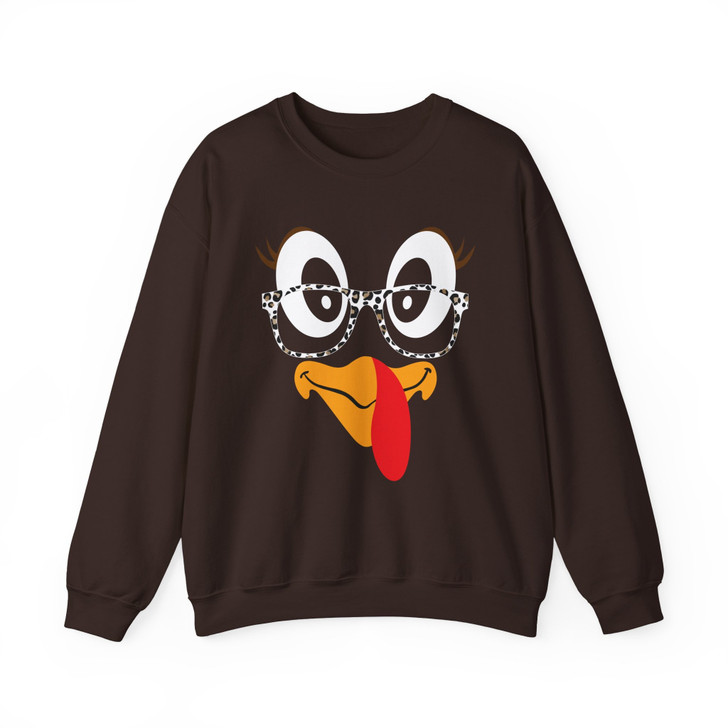 Coolest Turkey In Town Fall Sweatshirt Adult S-5XL