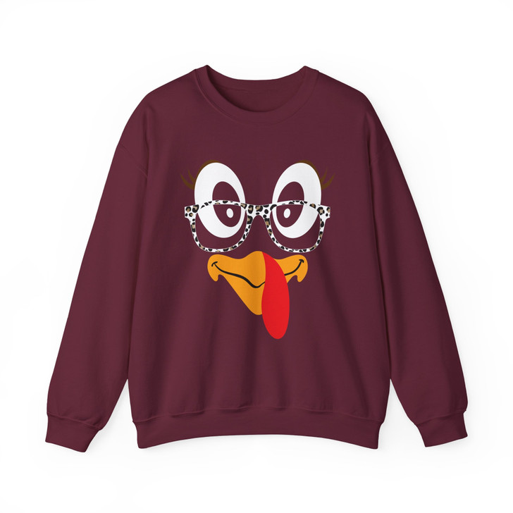 Coolest Turkey In Town Fall Sweatshirt Adult S-5XL