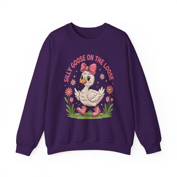 Silly Goose On The Loose Funny Sweatshirt Adult S-5XL