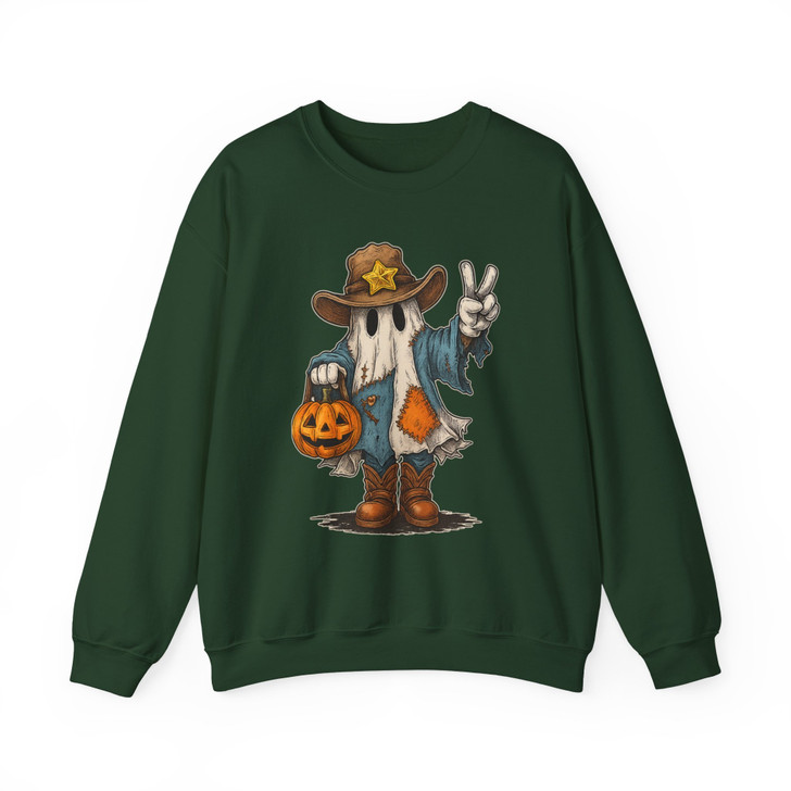 Halloween Witch And Pumpkin Sweatshirt Adult S-5XL