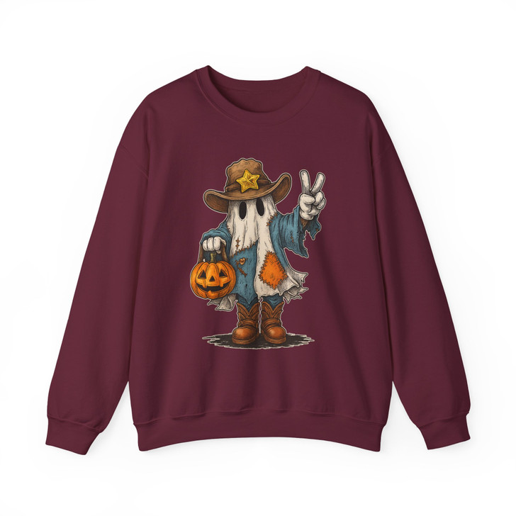 Halloween Witch And Pumpkin Sweatshirt Adult S-5XL