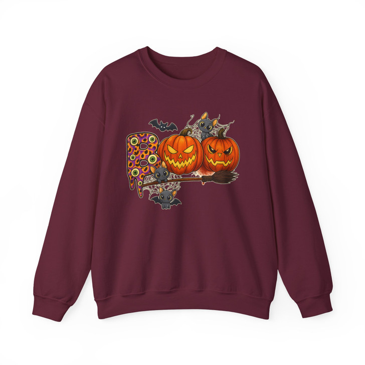 Pumpkin Cat Halloween Shirt Matching Family Fall Sweatshirt S-5XL