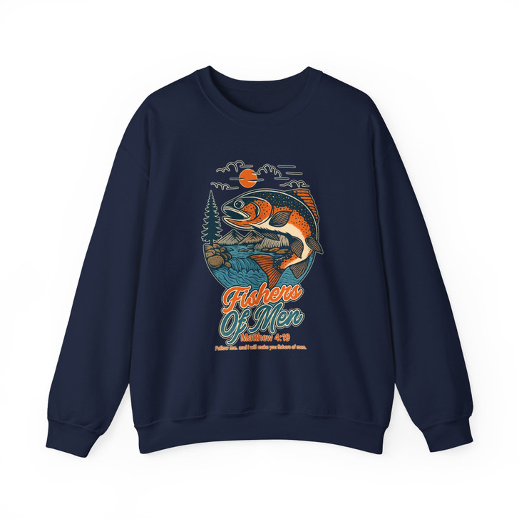 Retro Fishing Shirt Outdoor Adventure Salmon Sweatshirt S-5XL