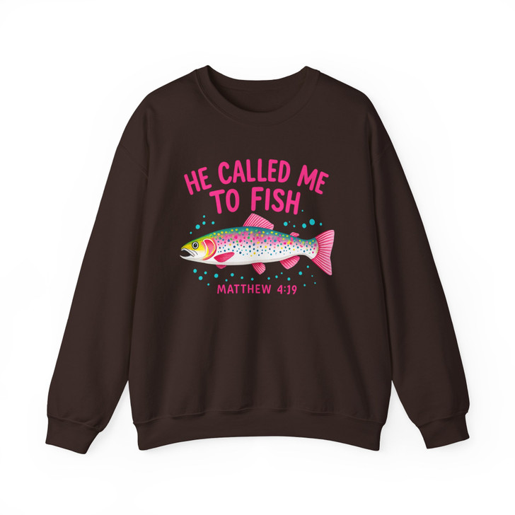 Called To Fish Christian Shirt Faith Fishing Scripture Sweatshirt S-5XL