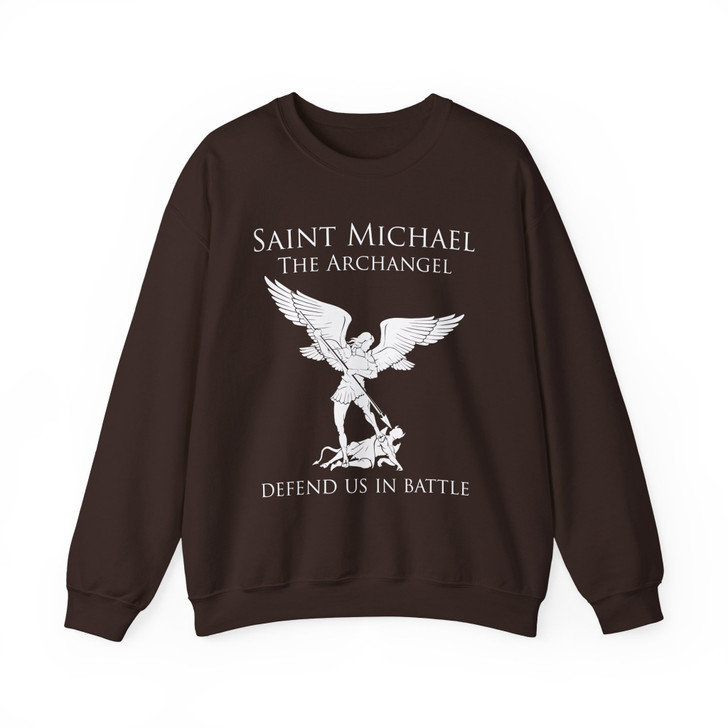 Saint Michael Archangel Shirt Catholic Warrior St Michael Gift Sweatshirt S-5XL